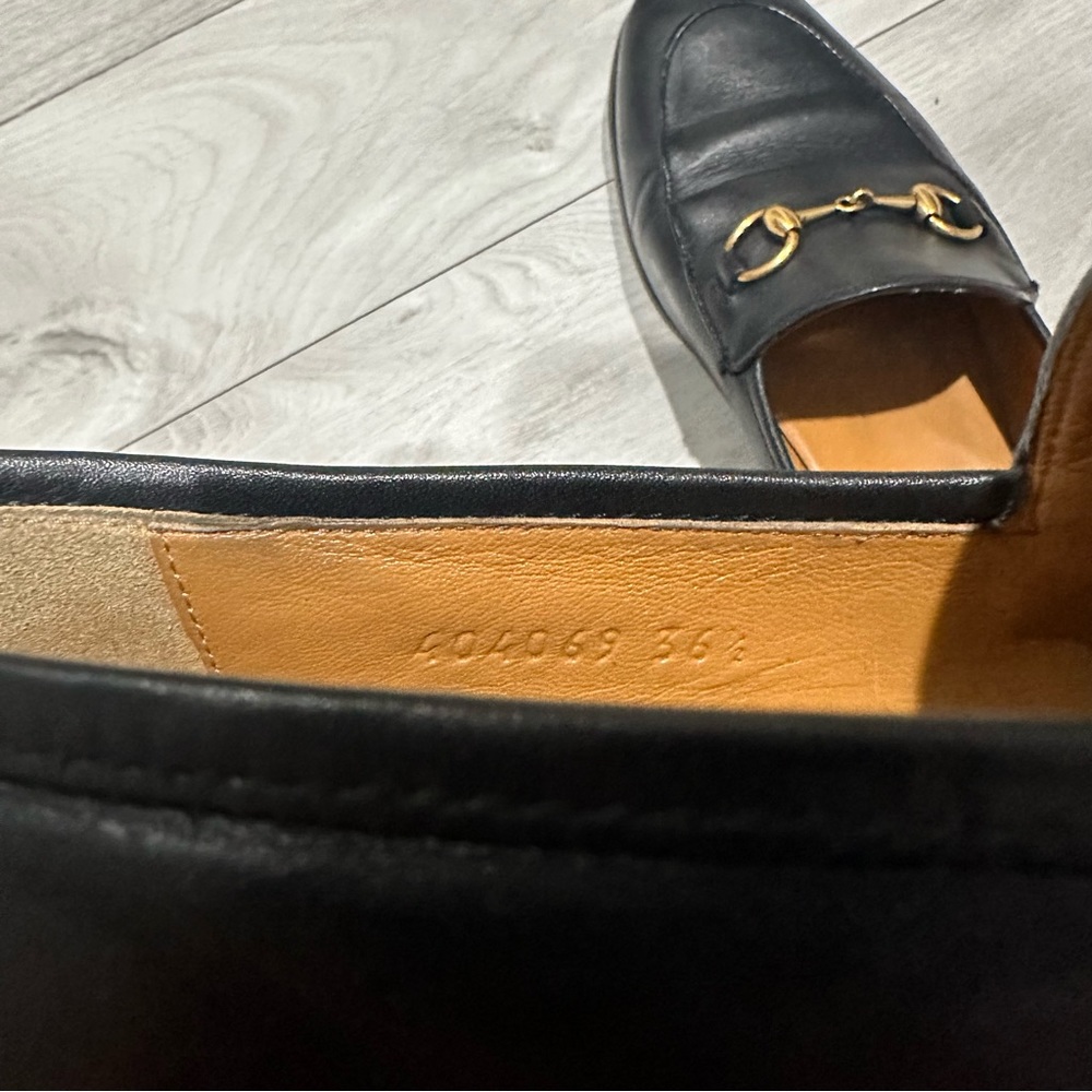 Gucci Jordaan Horsebit Leather Loafers - Picture 4 of 10